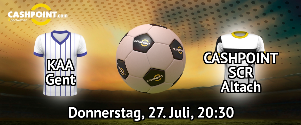 Donnerstag, 27.07.2017, 21:30 Uhr: KAA Gent VS CASHPOINT Altach, 2017 Europa League Qualifikation 3. Runde, Ghelamco Arena 