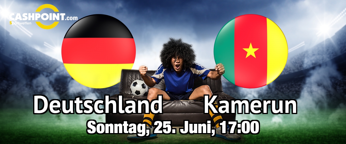 Sonntag, 25.06.2017, 18:00 Uhr: Deutschland VS Kamerun, Confederation Cup, Gr. B 3. Spieltag, Sotschi 