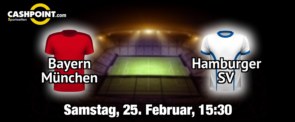 Samstag, 25.02.2017, 15:30 Uhr: Bayern Muenchen VS Hamburger SV, Deutsche Bundesliga 22. Spieltag, Allianz Arena