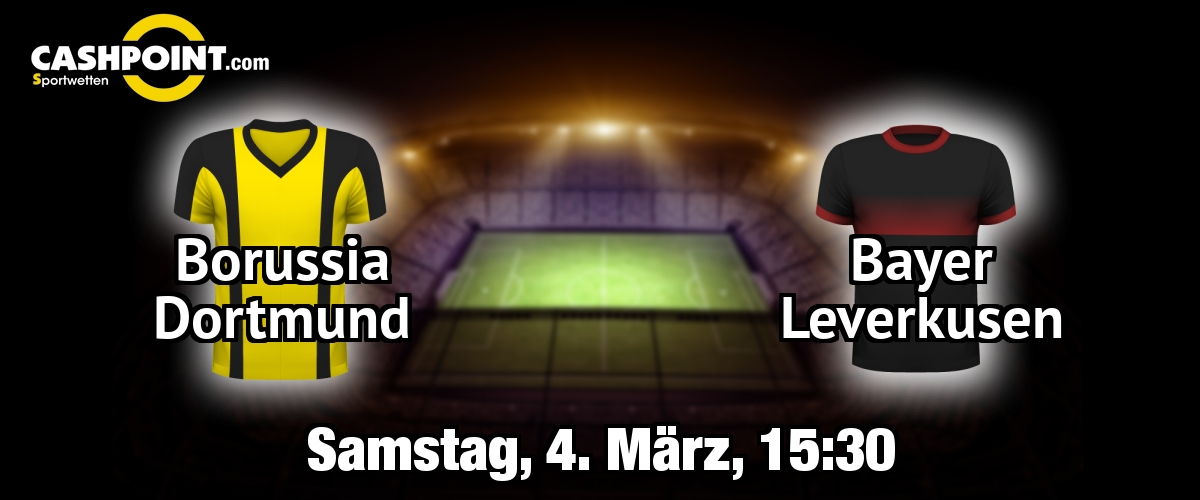 Samstag, 04.03.2017, 15:30 Uhr: Borussia Dortmund VS Bayer Leverkusen, Deutsche Bundesliga 23. Spieltag, Signal Iduna Park