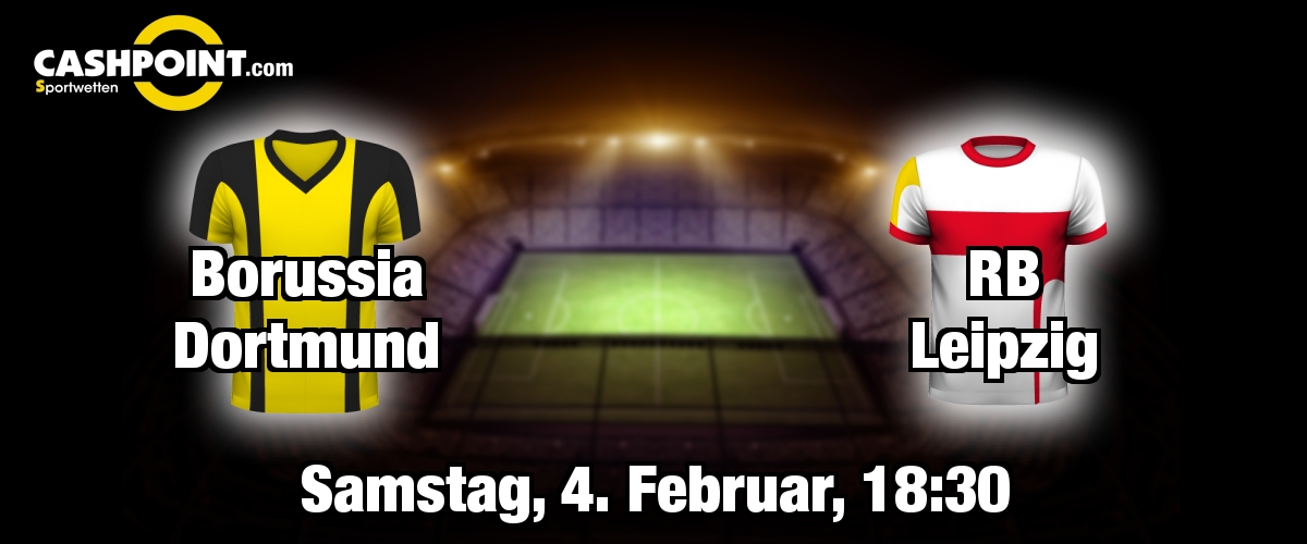 Samstag, 04.02.2017, 18:30 Uhr: Borussia Dortmund VS RB Leipzig, Deutsche Bundesliga 19. Spieltag, Signal Iduna Park