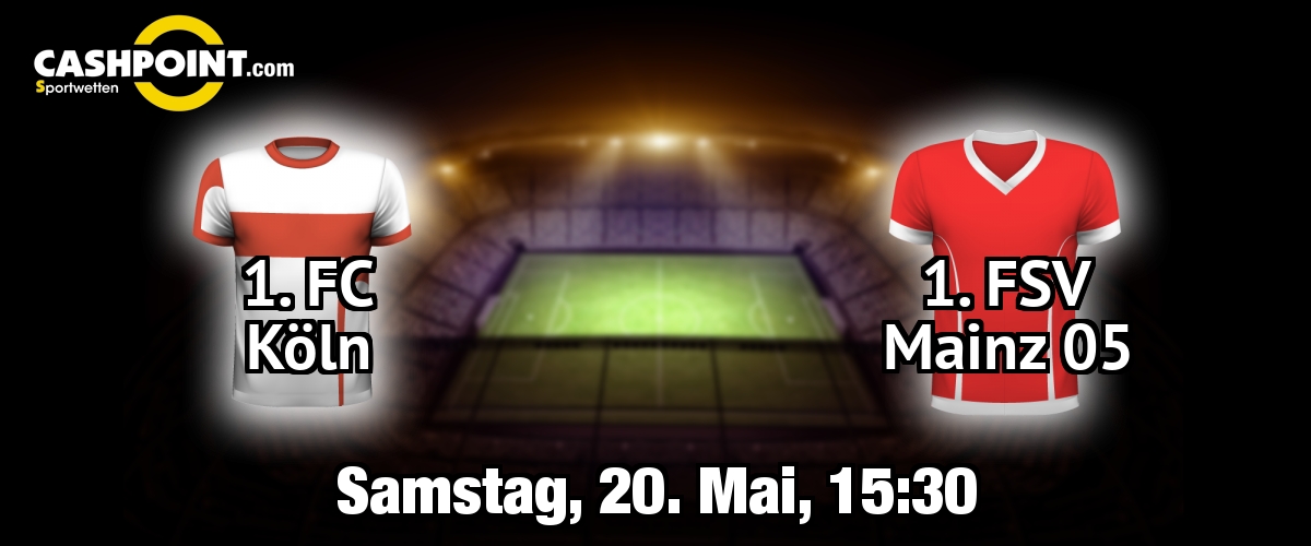 Samstag, 20.05.2017, 16:30 Uhr: FC Koeln VS FSV Mainz, Deutsche Bundesliga 34. Spieltag, Rheinenergiestadion