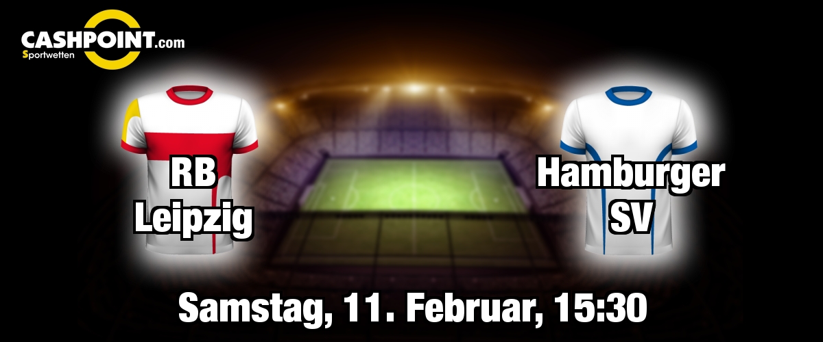 Samstag, 11.02.2017, 15:30 Uhr: RB Leipzig VS Hamburger SV, Deutsche Bundesliga 20. Spieltag, Red Bull Arena Leipzig