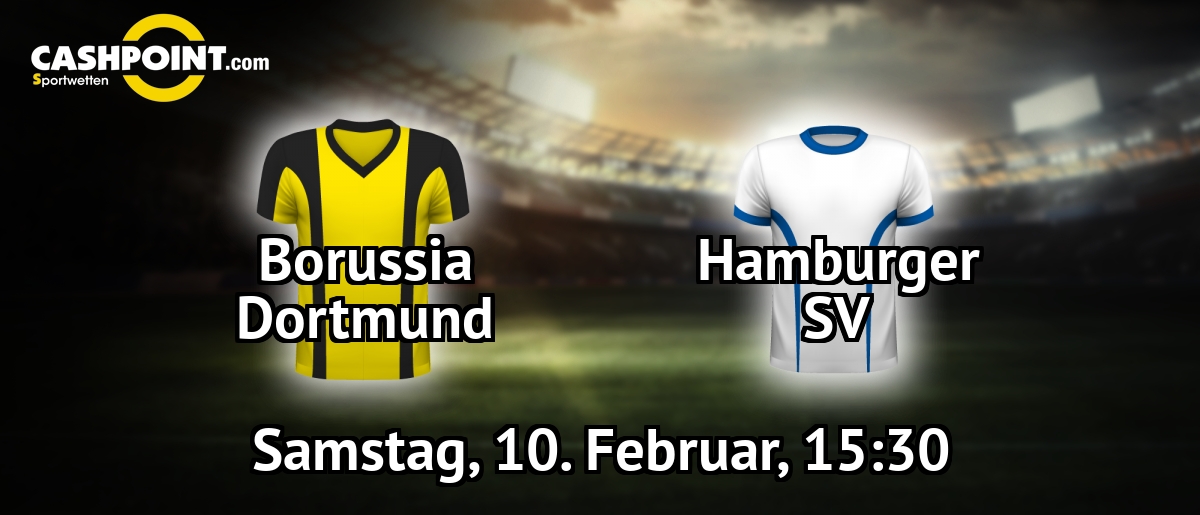 Samstag, 10.02.2018, 15:30 Uhr: Borussia Dortmund VS Hamburger SV, Deutschland Erste Bundesliga 22. Spieltag, Signal Iduna Park