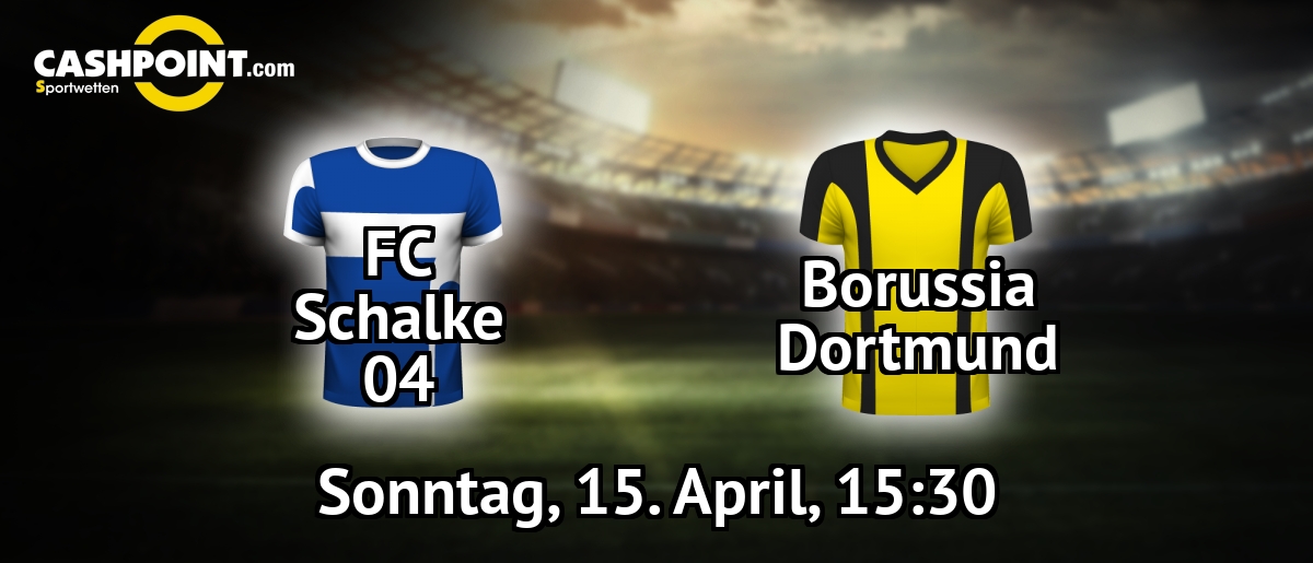Sonntag, 15.04.2018, 16:30 Uhr: FC Schalke VS Borussia Dortmund, Deutschland Erste Bundesliga 31. Spieltag, Veltins-Arena