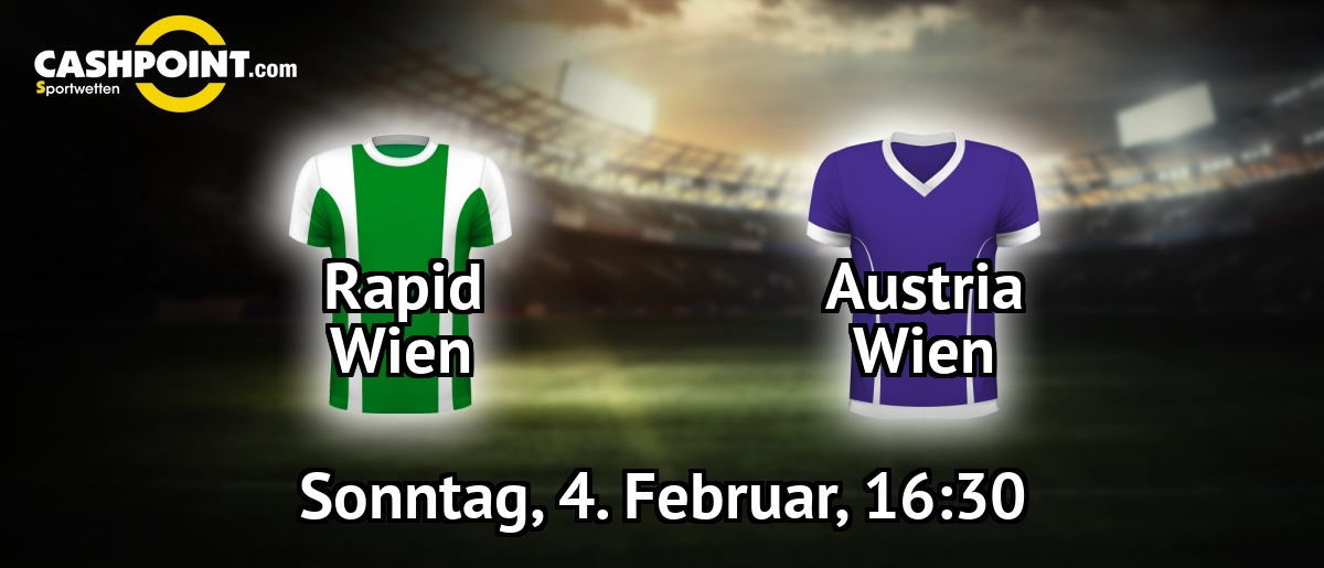 Sonntag, 04.02.2018, 16:30 Uhr: Rapid Wien VS Austria Wien, Oesterreich Bundesliga 21. Spieltag, Allianz Stadion