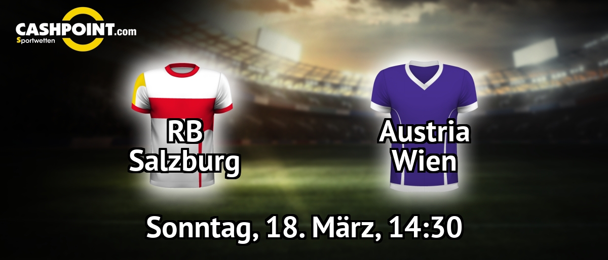 Sonntag, 18.03.2018, 14:30 Uhr: RB Salzburg VS Austria Wien, Oesterreich Bundesliga 27. Spieltag, Red Bull Arena
