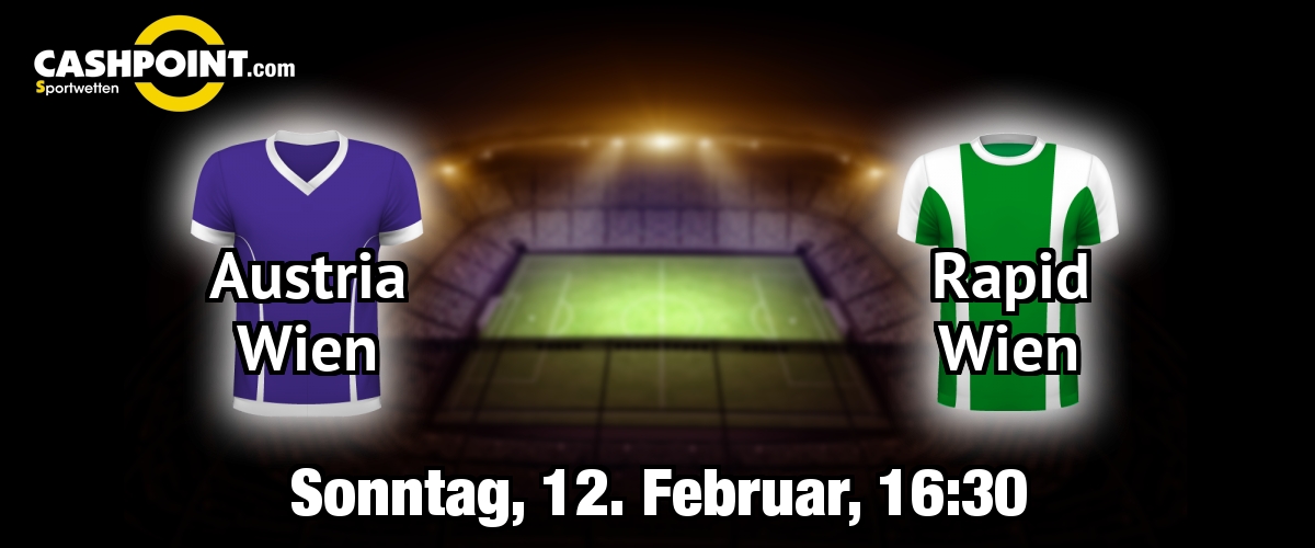 Sonntag, 12.02.2017, 16:30 Uhr: Austria Wien VS Rapid Wien, Oesterreichische Bundesliga 21. Spieltag, Ernst-Happel-Stadion