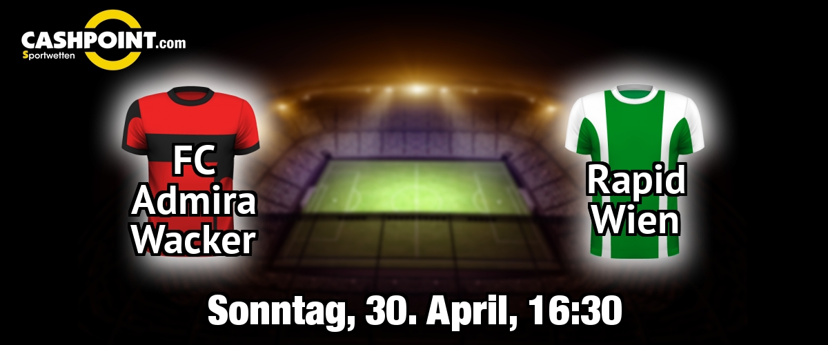Sonntag, 30.04.2017, 17:30 Uhr: FC Admira Wacker VS Rapid Wien, Oesterreichische Bundesliga 31. Spieltag, BSFZ-Arena