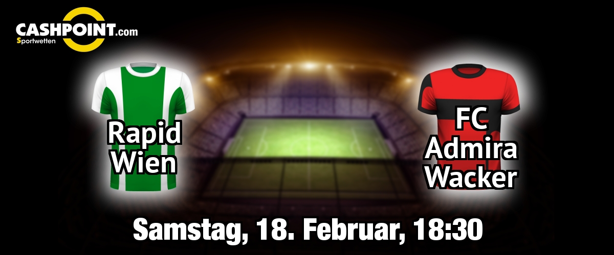 Samstag, 18.02.2017, 18:30 Uhr: Rapid Wien VS FC Admira Wacker, Oesterreichische Bundesliga 22. Spieltag, Allianz Stadion