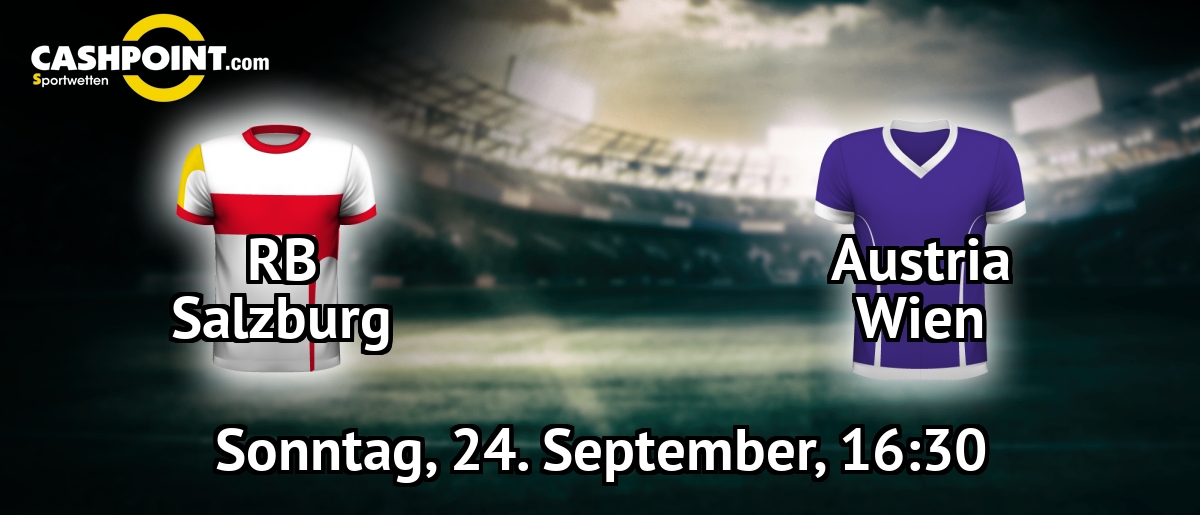 Sonntag, 24.09.2017, 17:30 Uhr: RB Salzburg VS Austria Wien, Oesterreichische Bundesliga 9. Spieltag, Red Bull Arena