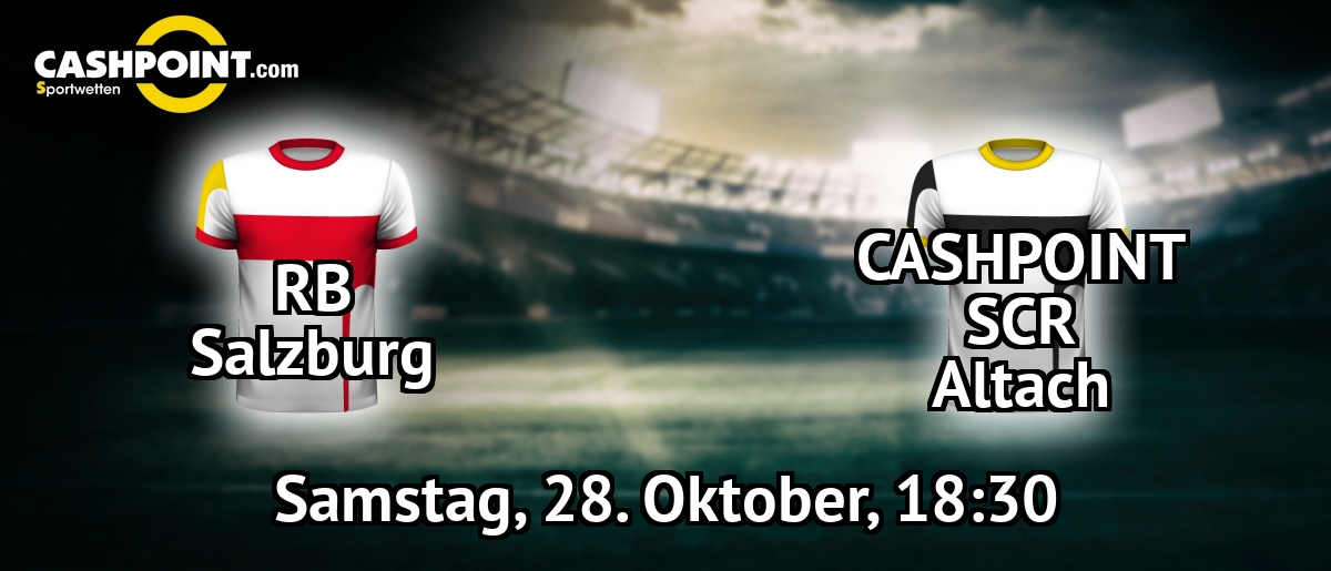 Samstag, 28.10.2017, 19:30 Uhr: RB Salzburg VS CASHPOINT Altach, Oesterreichische Bundesliga 13. Spieltag, Red Bull Arena
