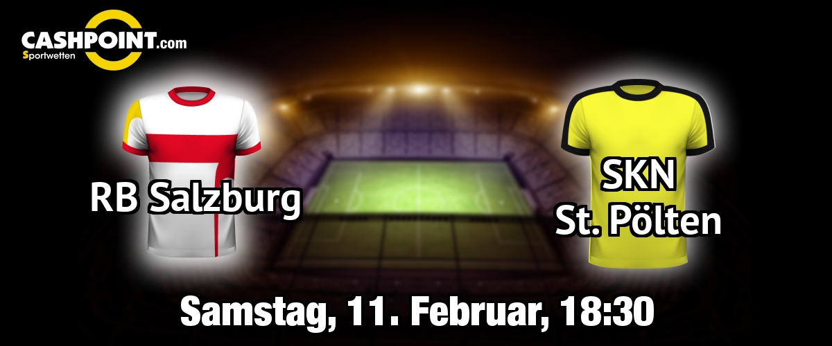 Samstag, 11.02.2017, 18:30 Uhr: RB Salzburg VS SKN St Poelten, Oesterreichische Bundesliga 21. Spieltag, Red Bull Arena