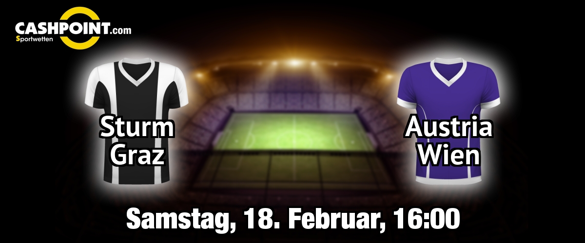 Samstag, 18.02.2017, 16:00 Uhr: Sturm Graz VS Austria Wien, Oesterreichische Bundesliga 22. Spieltag, UPC Arena