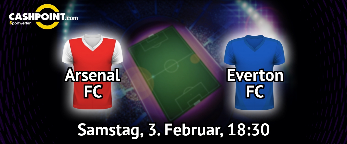Samstag, 03.02.2018, 18:30 Uhr: Arsenal London VS Everton, Premier League 26. Spieltag, Emirates Stadium