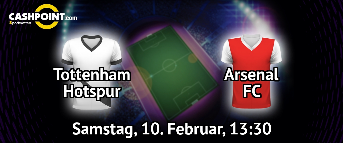 Samstag, 10.02.2018, 13:30 Uhr: Tottenham Hotspur VS Arsenal London, Premier League 27. Spieltag, Wembley Stadion