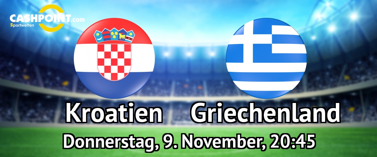 Donnerstag, 09.11.2017, 20:45 Uhr: Kroatien VS Griechenland, WM Qual. UEFA Playoffs Play-Off Hinspiel, Maksimir, Zagreb, Kroatien