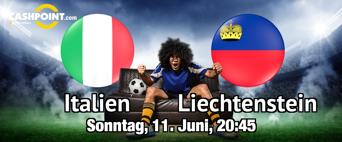 Sonntag, 11.06.2017, 21:45 Uhr: Italien VS Liechtenstein, WM Qualifikation Gruppe G 6. Spieltag, Olimpico Roma