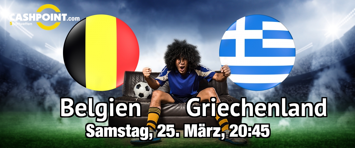 Samstag, 25.03.2017, 20:45 Uhr: Belgien VS Griechenland, WM Qualifikation Gruppe H 5. Spieltag, Roi Baudouin, Brussels, Belgien